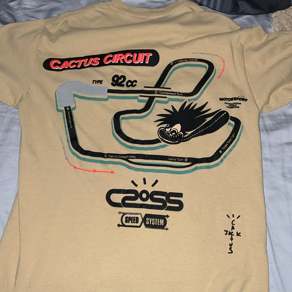Travis Scott Racetrack T Shirt - Picture 2 of 4
